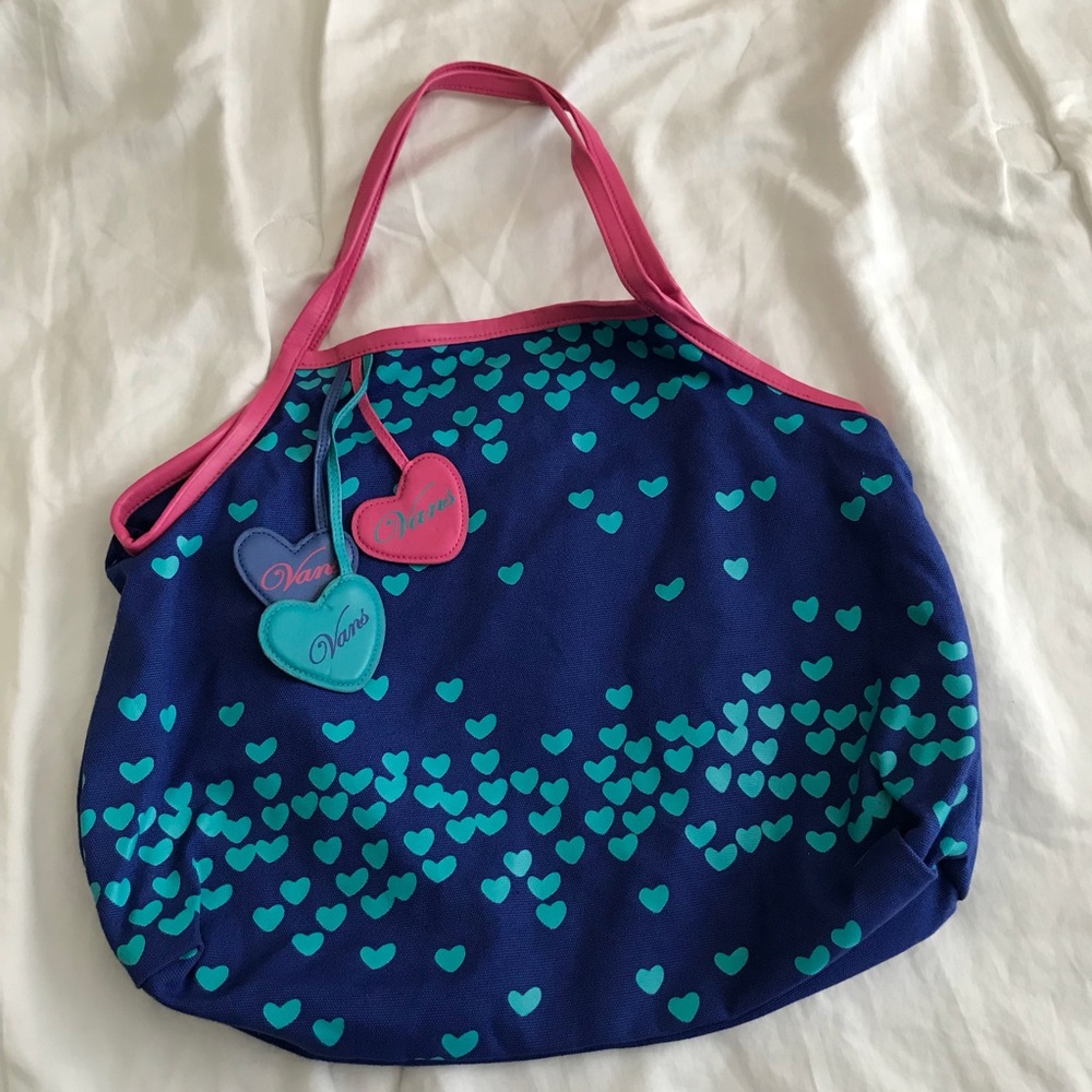 Blue vans purse